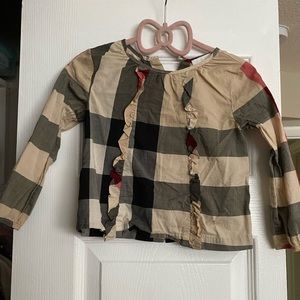 Authentic Burberry toddler shirt